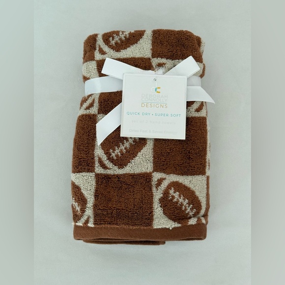 Deborah Connolly Designs Football 🏈 Hand towels - Picture 1 of 8